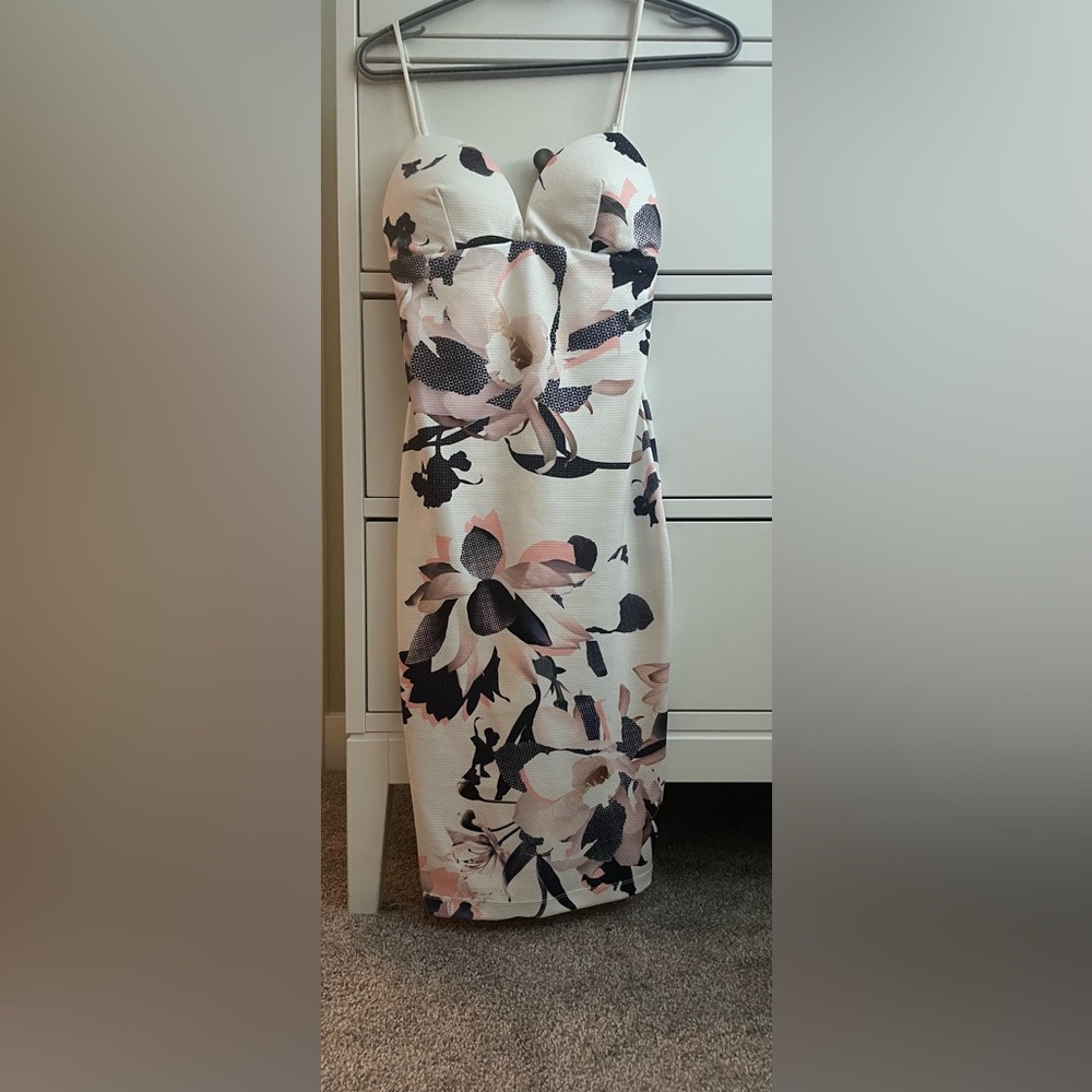Floral Print Sleeveless Dress